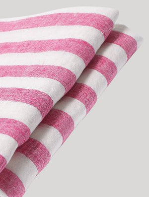 STRIPE LINEN BEACH TOWEL