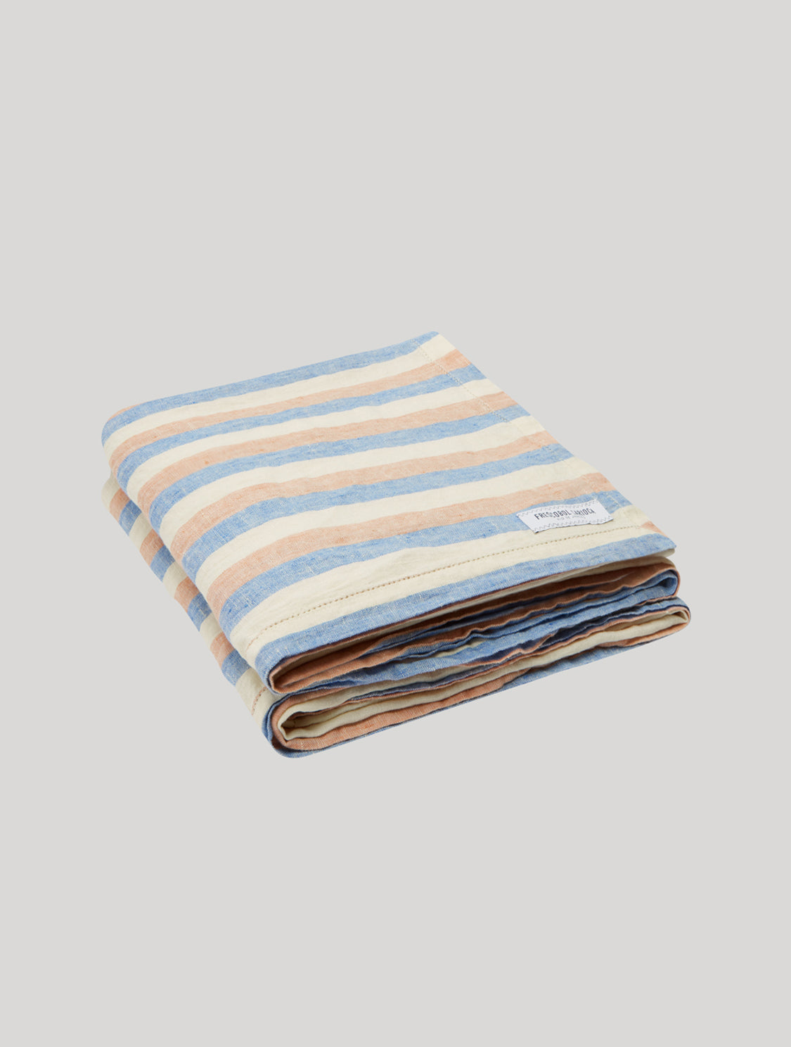 STRIPE LINEN BEACH TOWEL