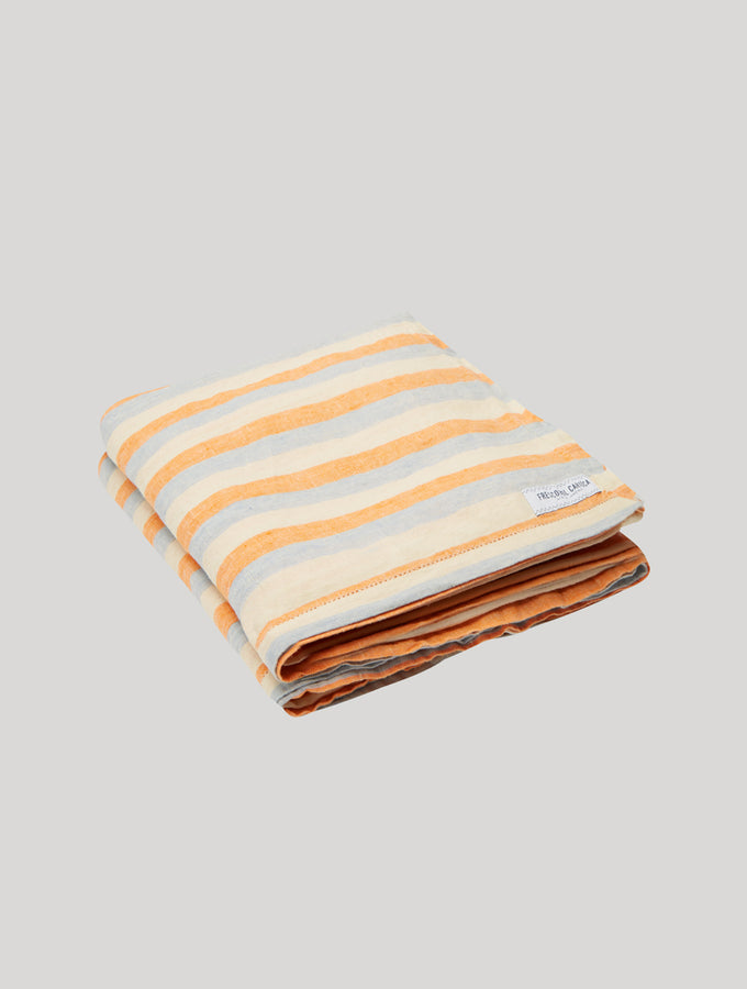 STRIPE LINEN BEACH TOWEL