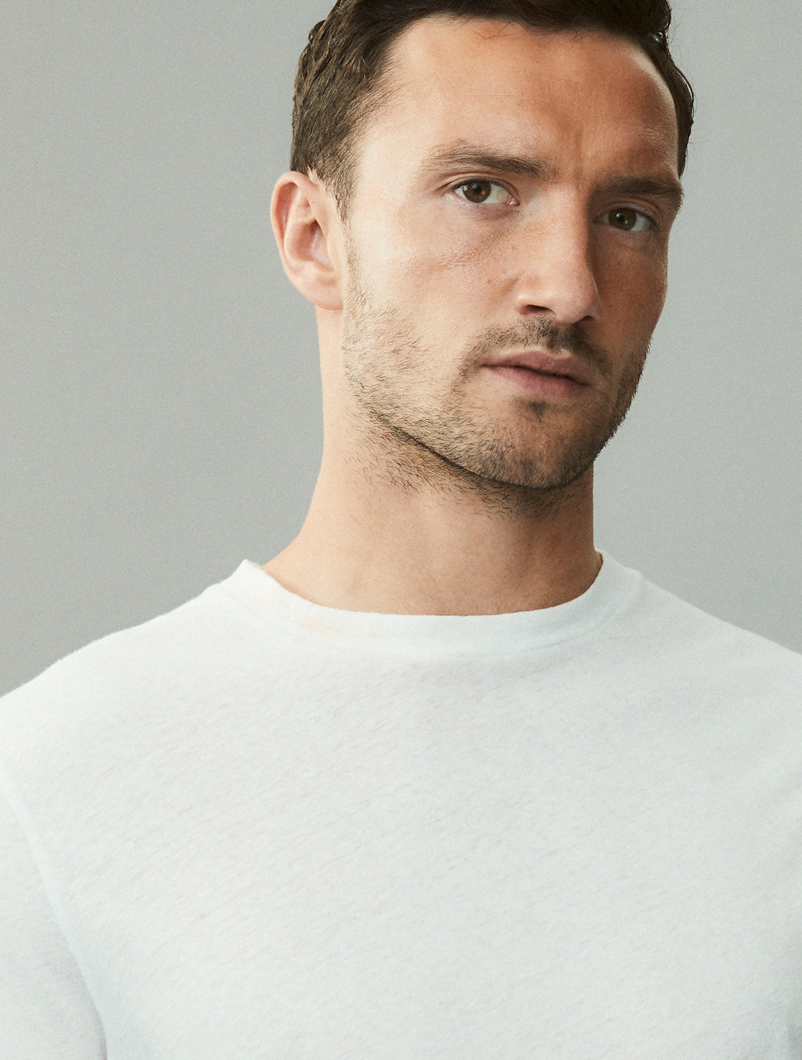 LUCIO LINEN-COTTON T-SHIRT