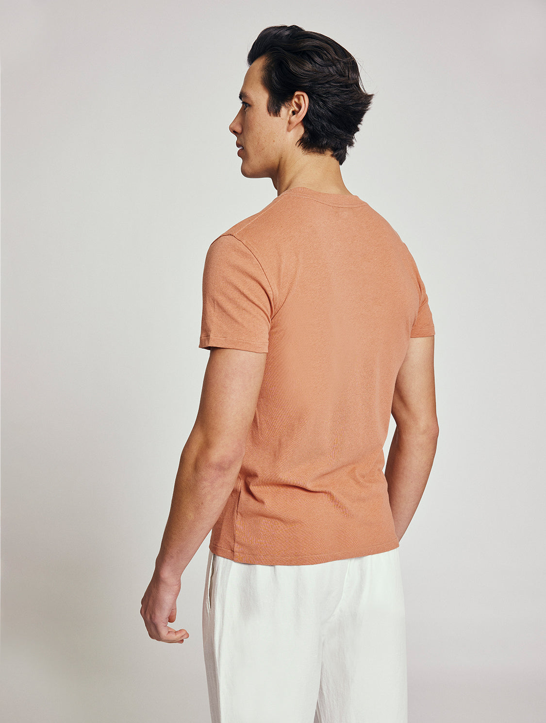 LUCIO LINEN-COTTON T-SHIRT