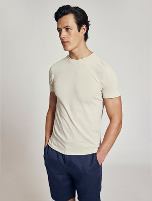 LUCIO LINEN-COTTON T-SHIRT