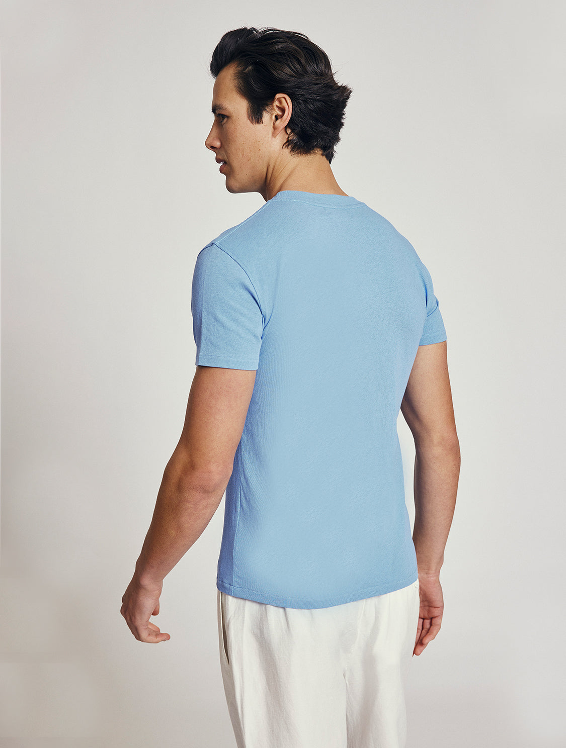 LUCIO LINEN-COTTON T-SHIRT