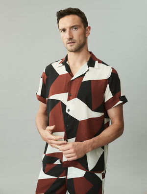 ROBERTO SHIRT MODERNIST PRINT