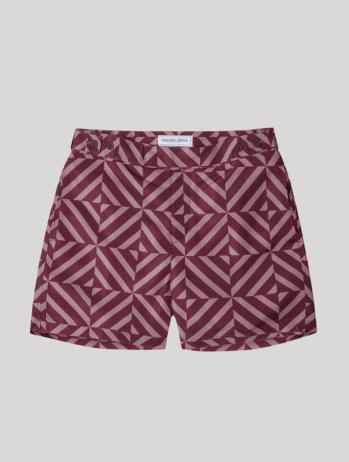 TAILORED SWIM SHORTS ANGRA TILE PRINT