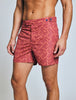 TAILORED SWIM SHORTS LINEAR TILE PRINT