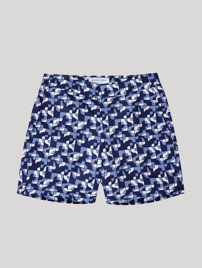 CLASSIC SWIM SHORTS IPANEMA TILE PRINT