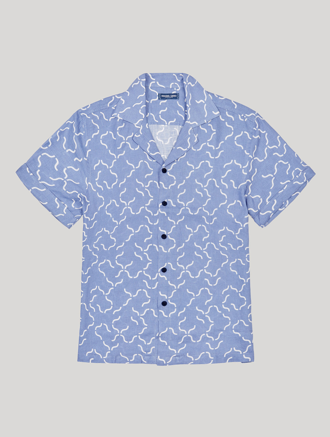 ROBERTO SHIRT LINEAR TILE PRINT