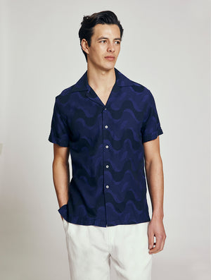 ROBERTO SHIRT JACQUARD COPACABANA PRINT