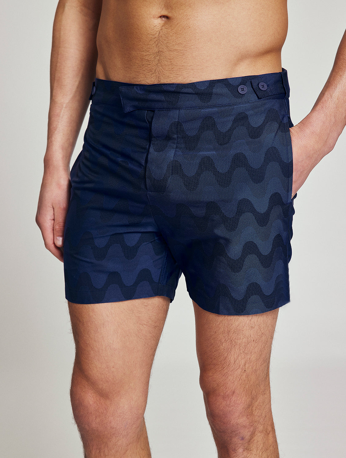 TAILORED SWIM SHORTS JACQUARD COPACABANA PRINT