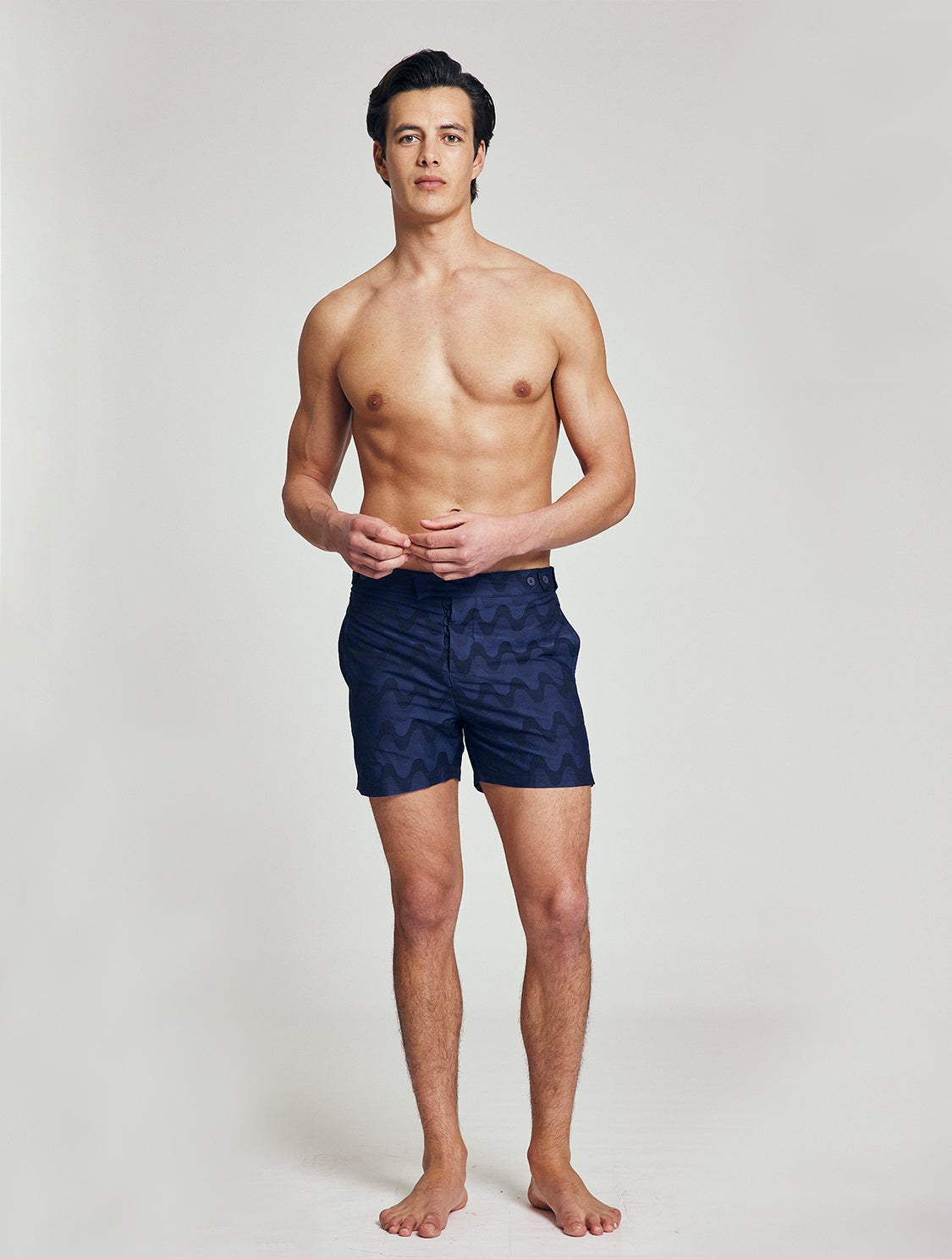 TAILORED SWIM SHORTS JACQUARD COPACABANA PRINT