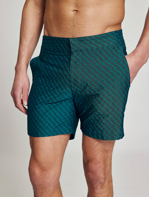 CLASSIC SWIM SHORTS JACQUARD PEPE PRINT