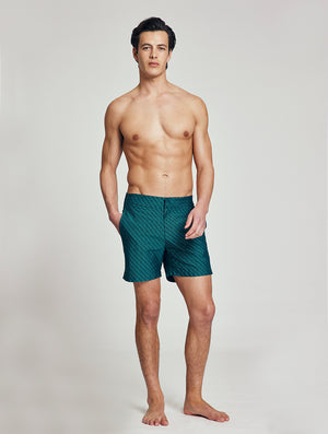 CLASSIC SWIM SHORTS JACQUARD PEPE PRINT