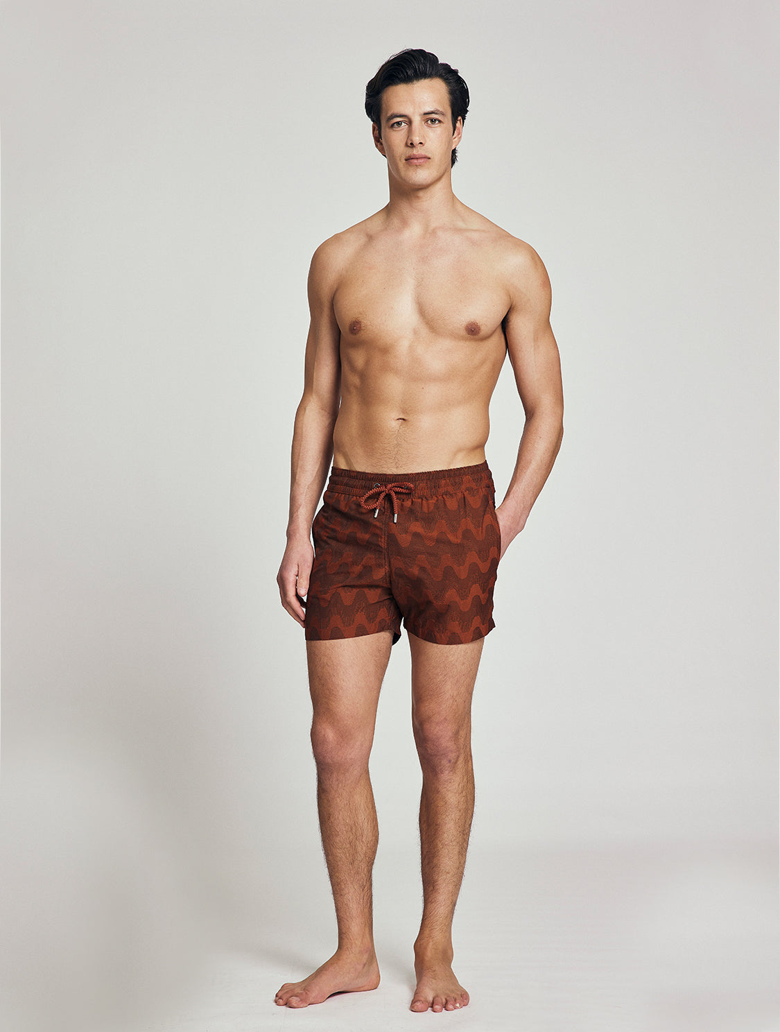 COPACABANA JACQUARD SPORT SWIM SHORTS