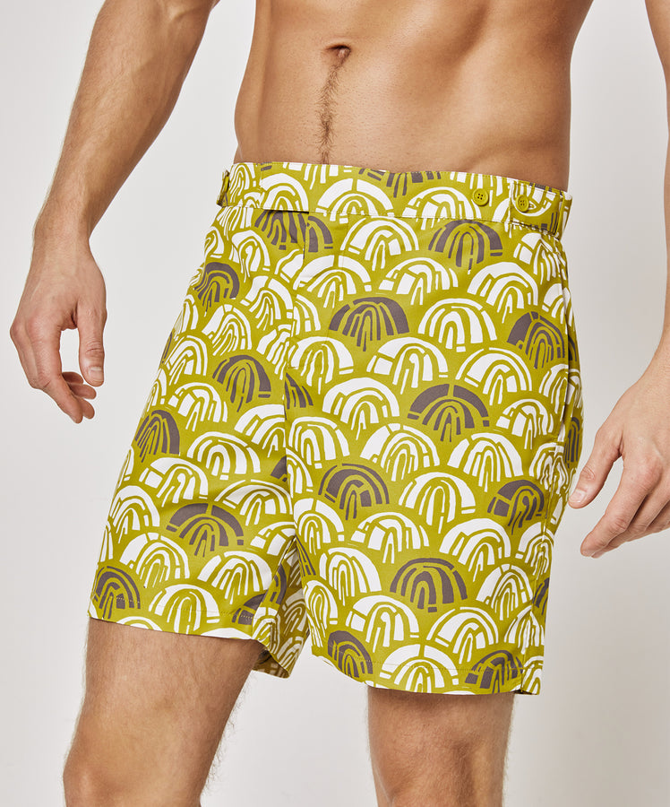 TAILORED SWIM SHORTS ARCH PRINT