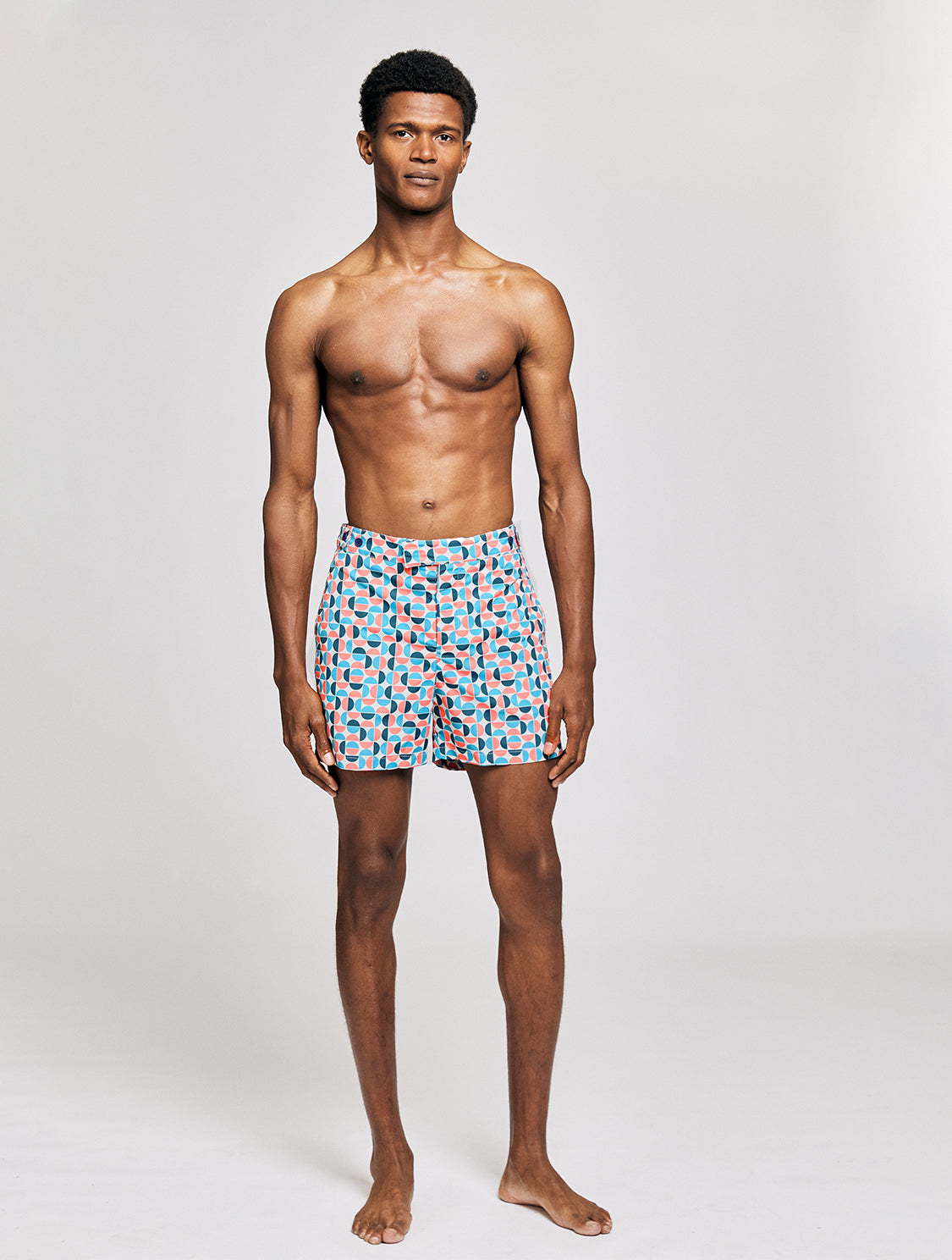 TAILORED SWIM SHORTS SHADE PRINT