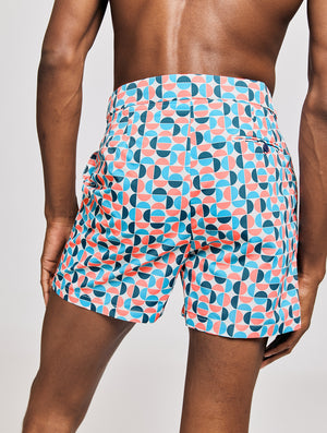 TAILORED SWIM SHORTS SHADE PRINT